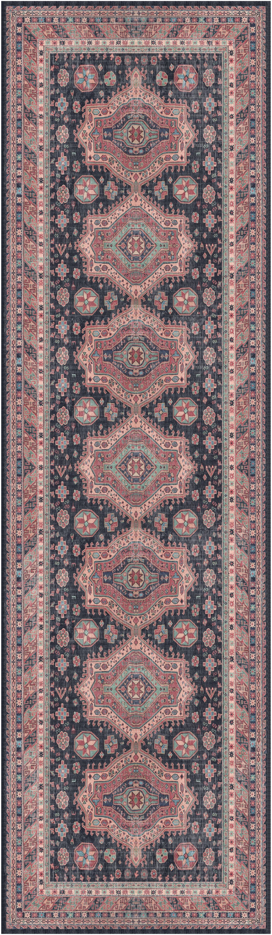 Nourison Home Vintage Home VNH03 Navy Traditional Machinemade Rug