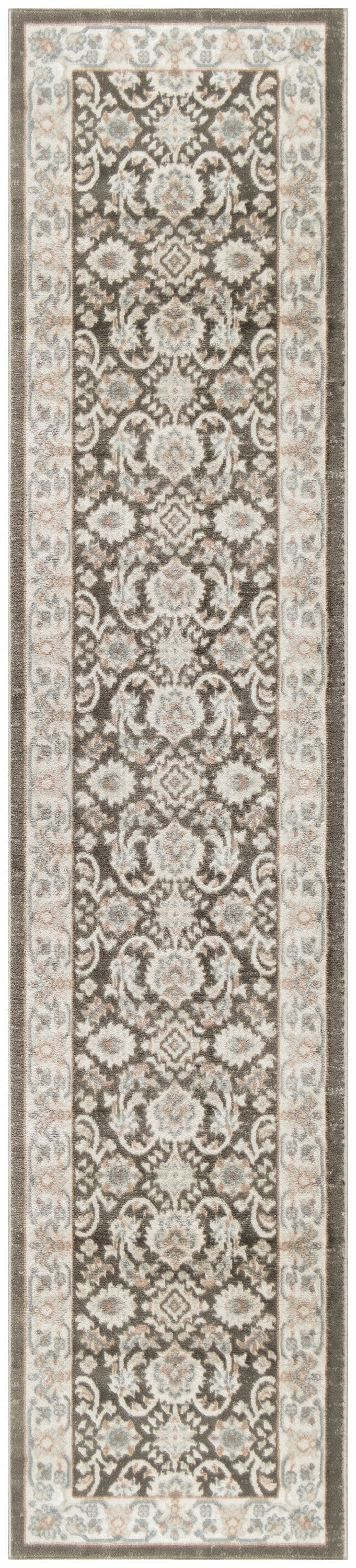 Nourison Home Serenity Home SRH02 Ivory Grey Blue Traditional Woven Rug