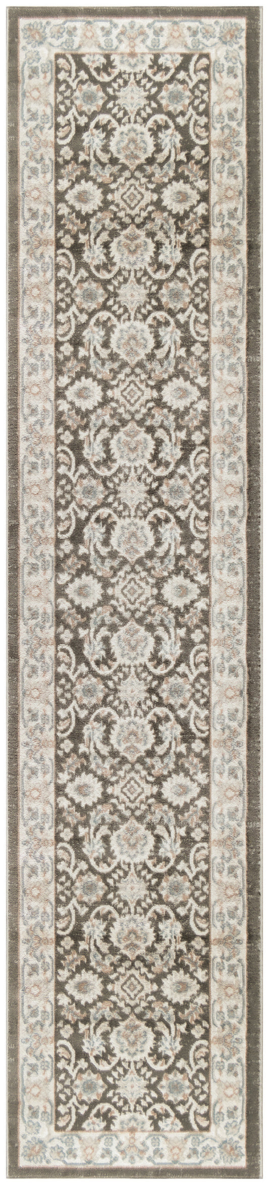 Nourison Home Serenity Home SRH02 Ivory Grey Blue Traditional Woven Rug