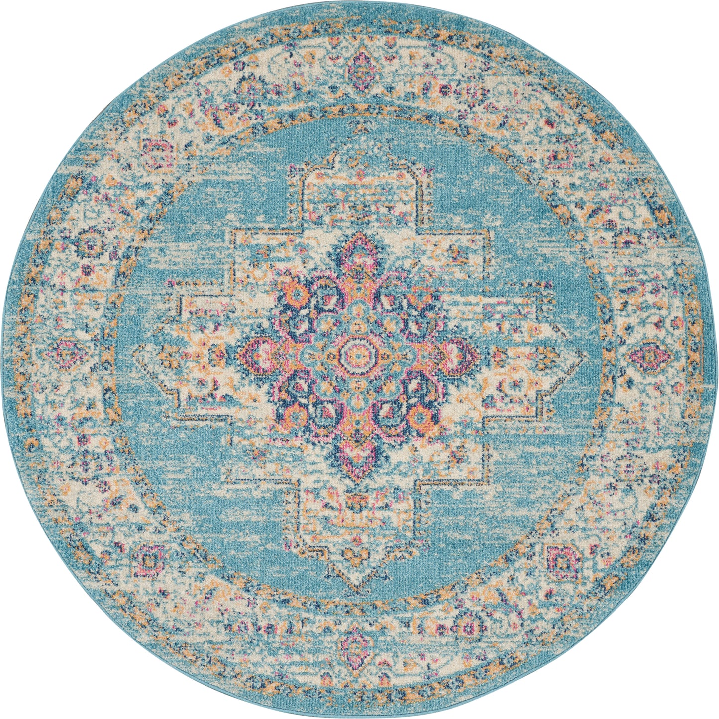 Nourison Home Passion PSN03 Light Blue  Transitional Machinemade Rug