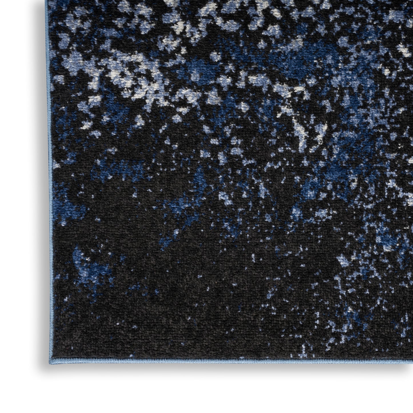 Nourison Home Passion PSN10 Light Blue Black  Contemporary Machinemade Rug