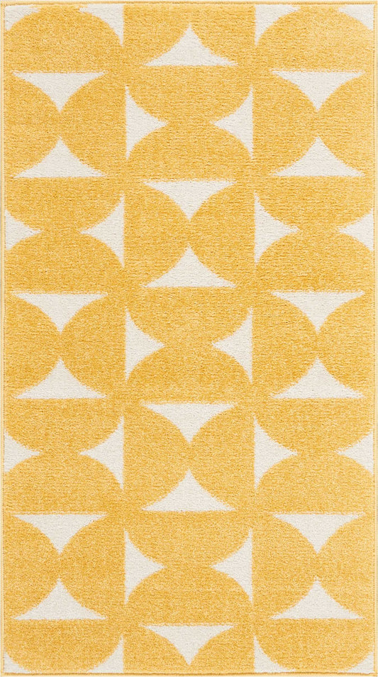 Nourison Home Harper DS301 Yellow Contemporary Machinemade Rug