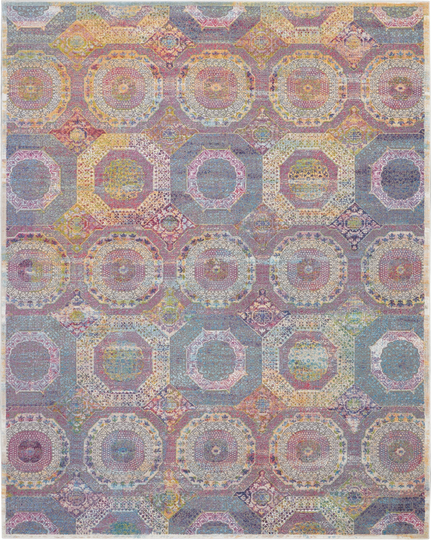 Nourison Home Ankara Global ANR05 Multicolor  Transitional Machinemade Rug