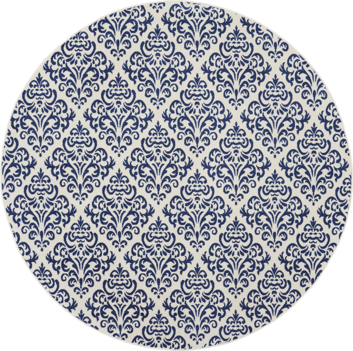 Nourison Home Grafix GRF06 White Blue  Transitional Machinemade Rug