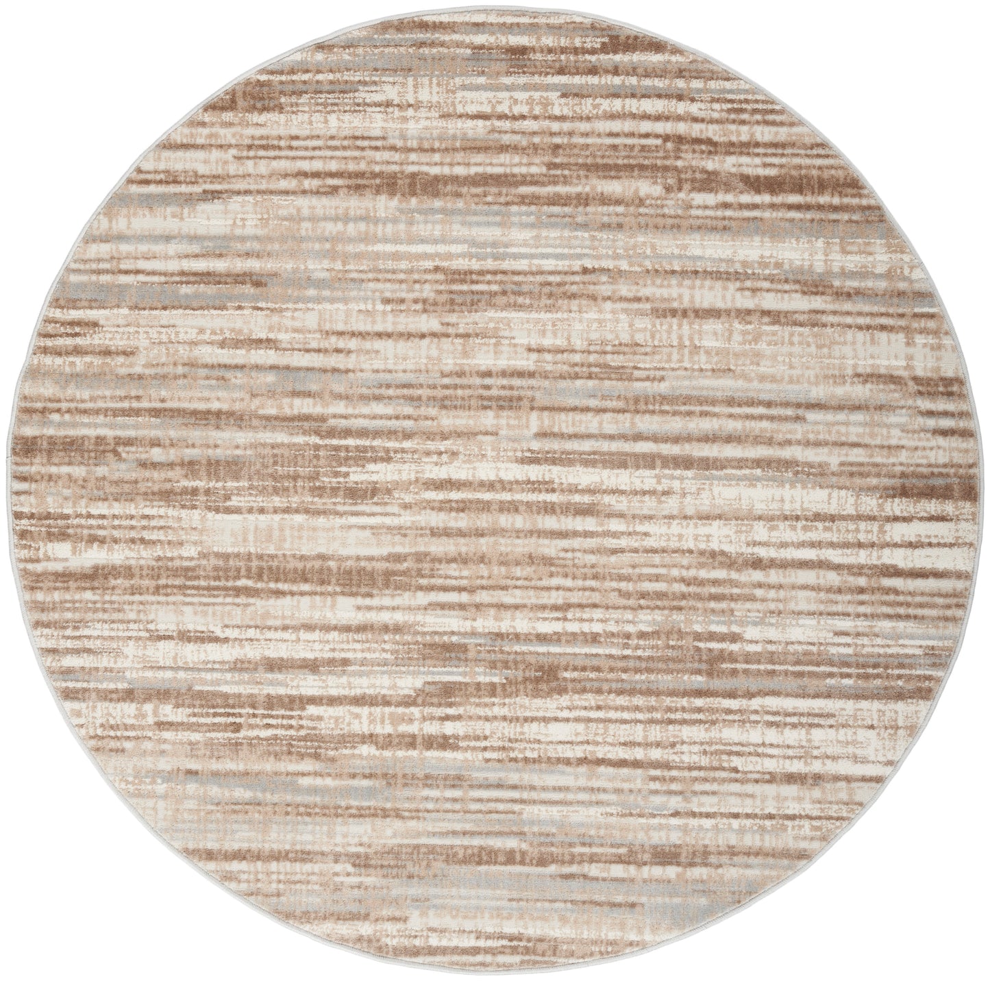 Nourison Home Elation ETN01 Ivory Grey  Contemporary Machinemade Rug