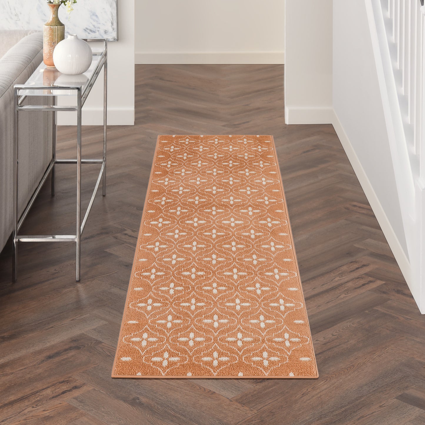 Nourison Home Nourison Essentials NRE04 Copper  Contemporary Machinemade Rug