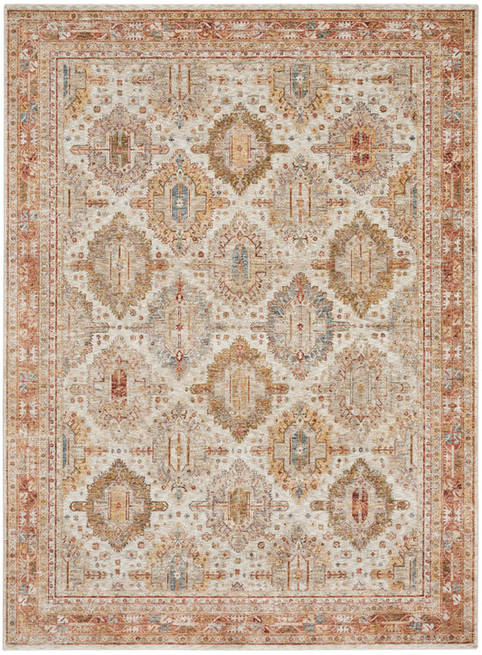 Nourison Home Sahar SHR01 Ivory Multi  Traditional Machinemade Rug