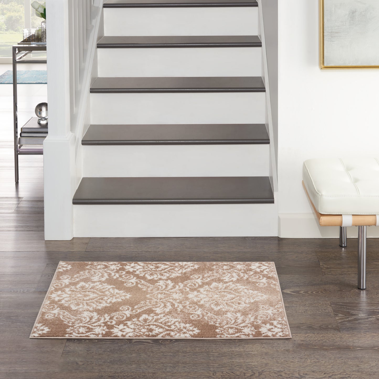 Nourison Home Elation ETN03 Ivory Mocha  Traditional Machinemade Rug