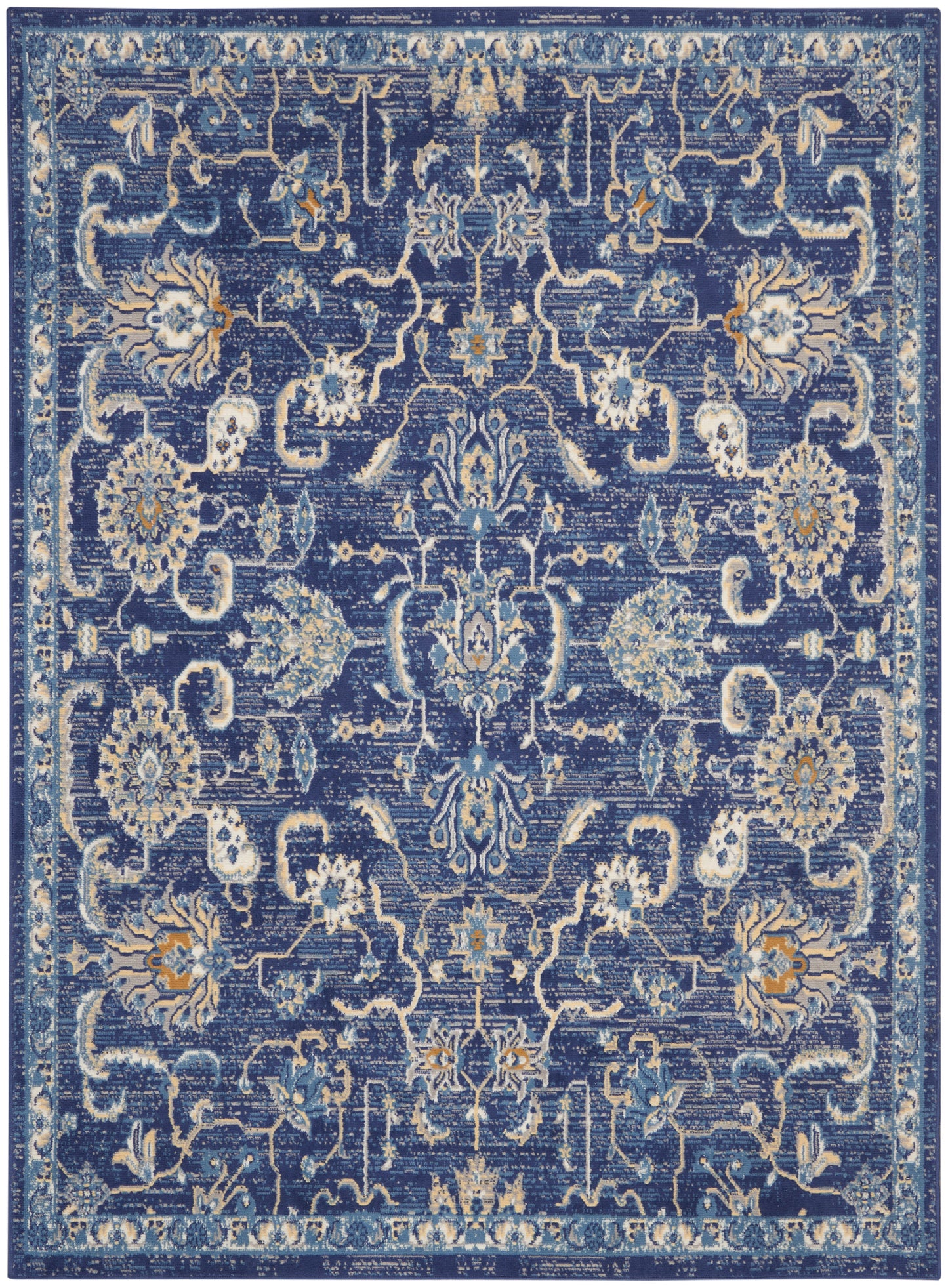 Nourison Home Grafix GRF24 Navy  Transitional Machinemade Rug