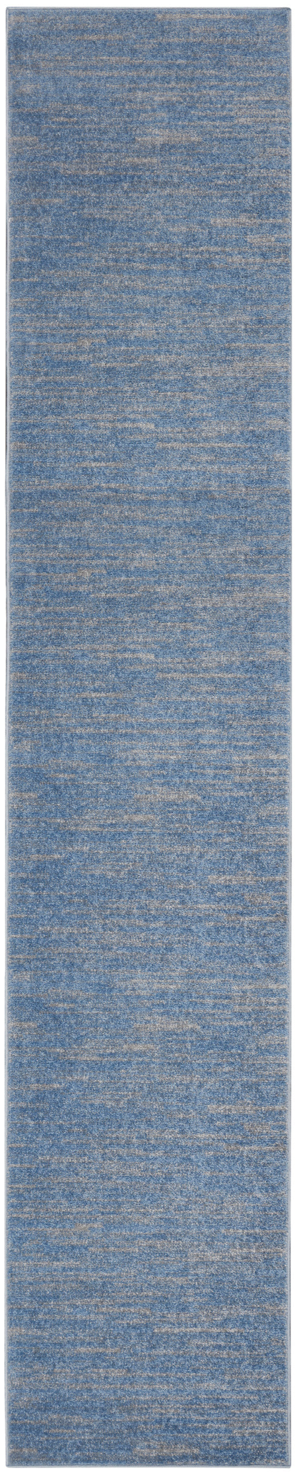 Nourison Home Nourison Essentials NRE01 Blue Grey  Contemporary Machinemade Rug