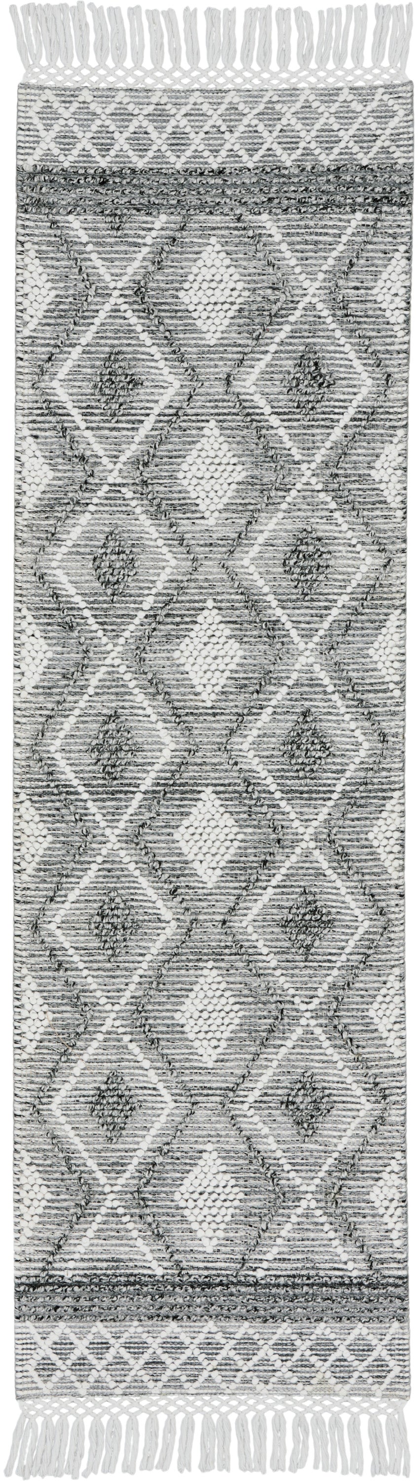 Nicole Curtis Series 3 SR301 Grey Ivory  Contemporary Woven Rug