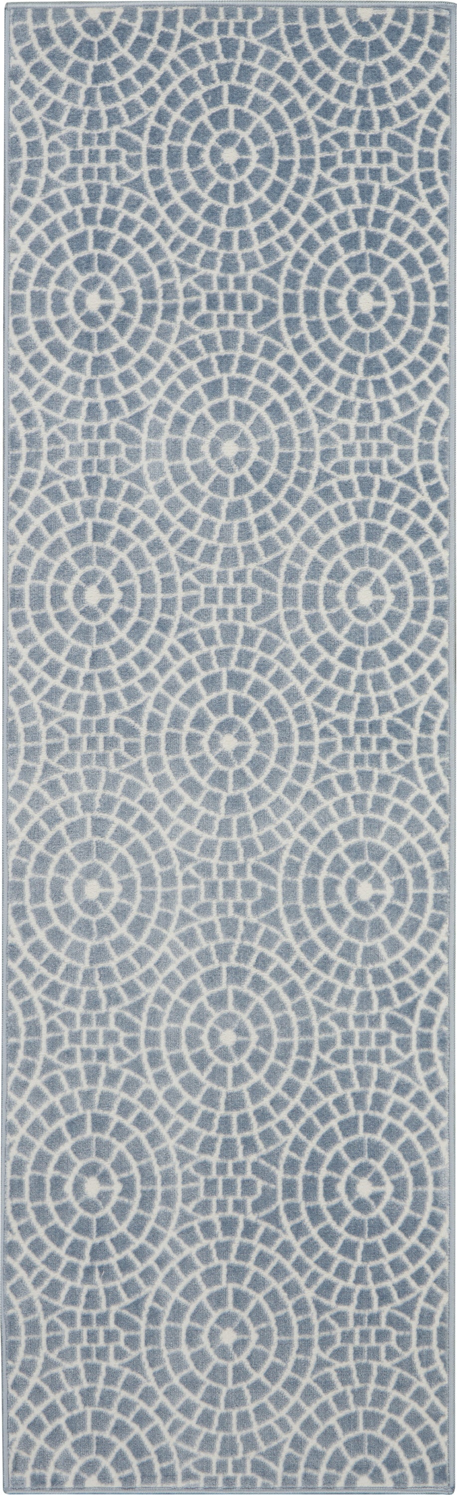 Nourison Home Urban Chic URC04 Light Blue Contemporary Machinemade Rug