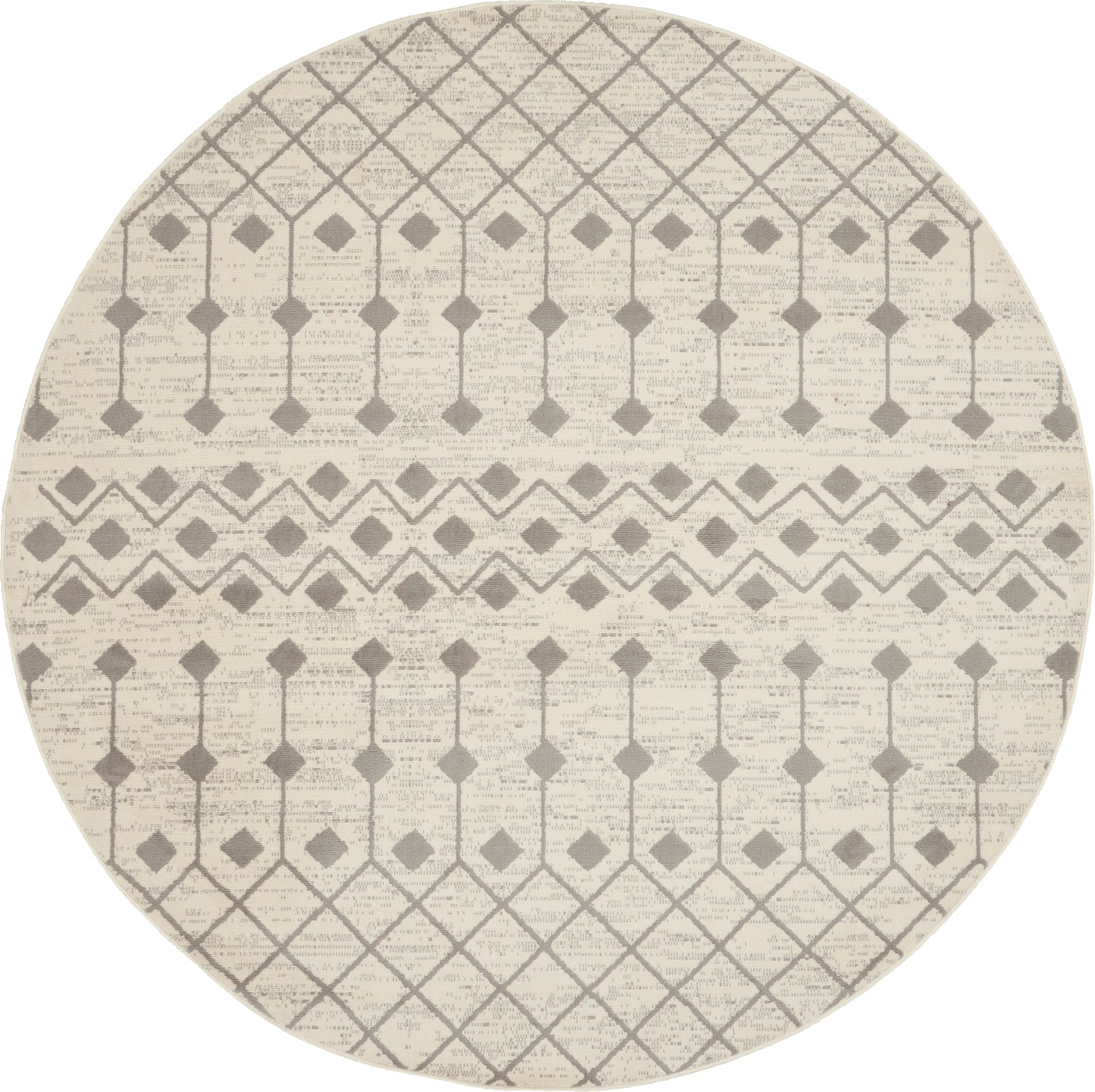 Nourison Home Grafix GRF37 Ivory Grey  Transitional Machinemade Rug