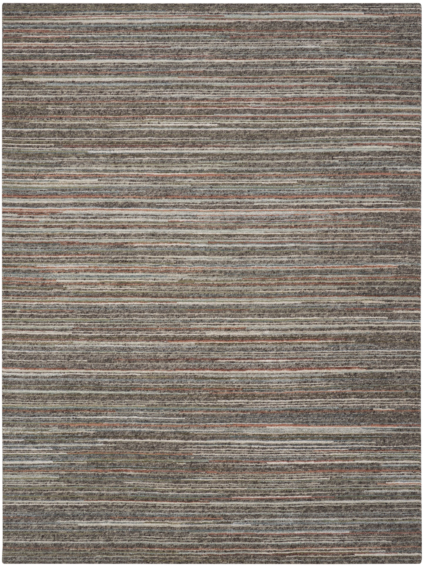 Nourison Home Plateau PAE01 Grey Green  Contemporary Knotted Rug