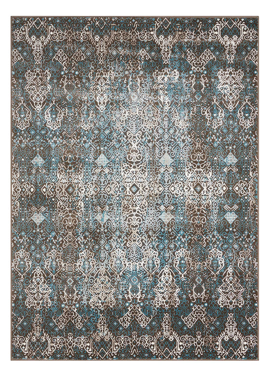 Nourison Home Karma KRM04 Blue Transitional Machinemade Rug