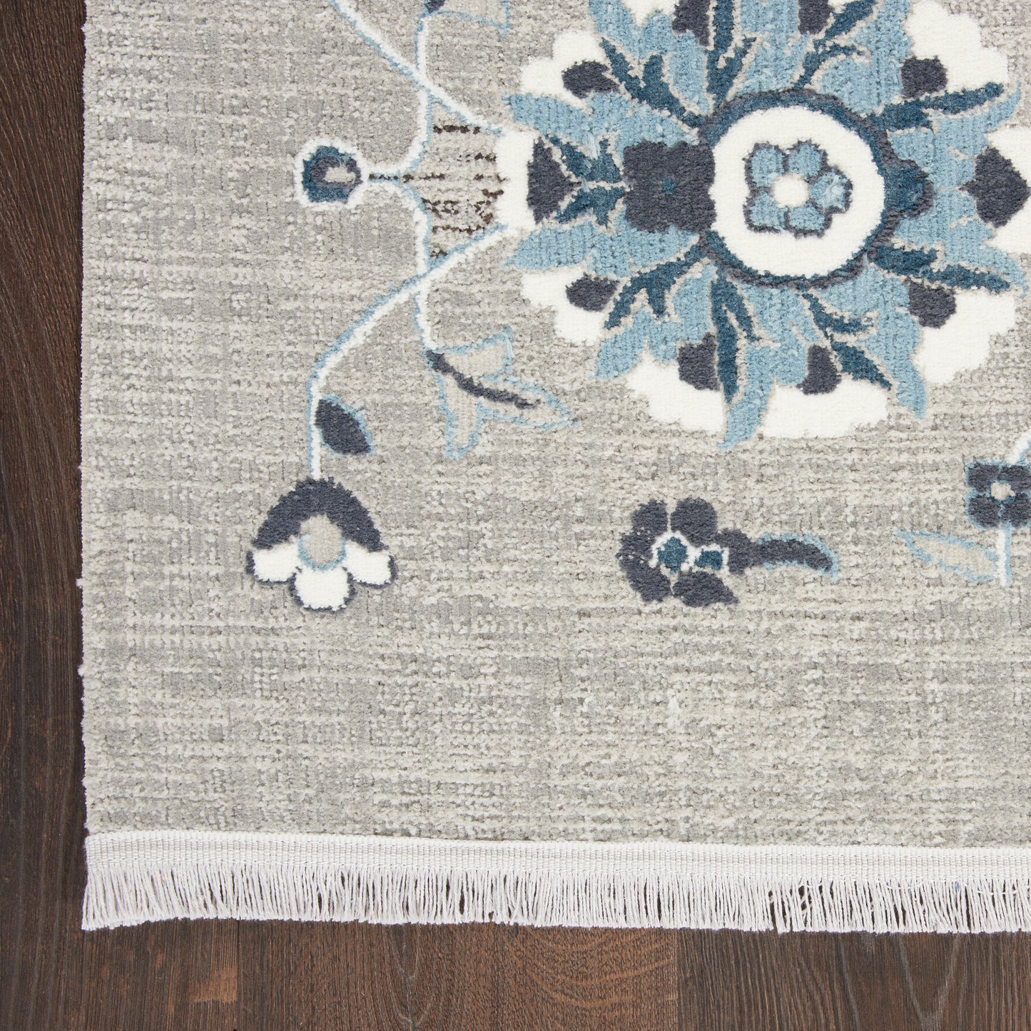 Nourison Home Lennox LEN04 Grey Blue  Transitional Machinemade Rug