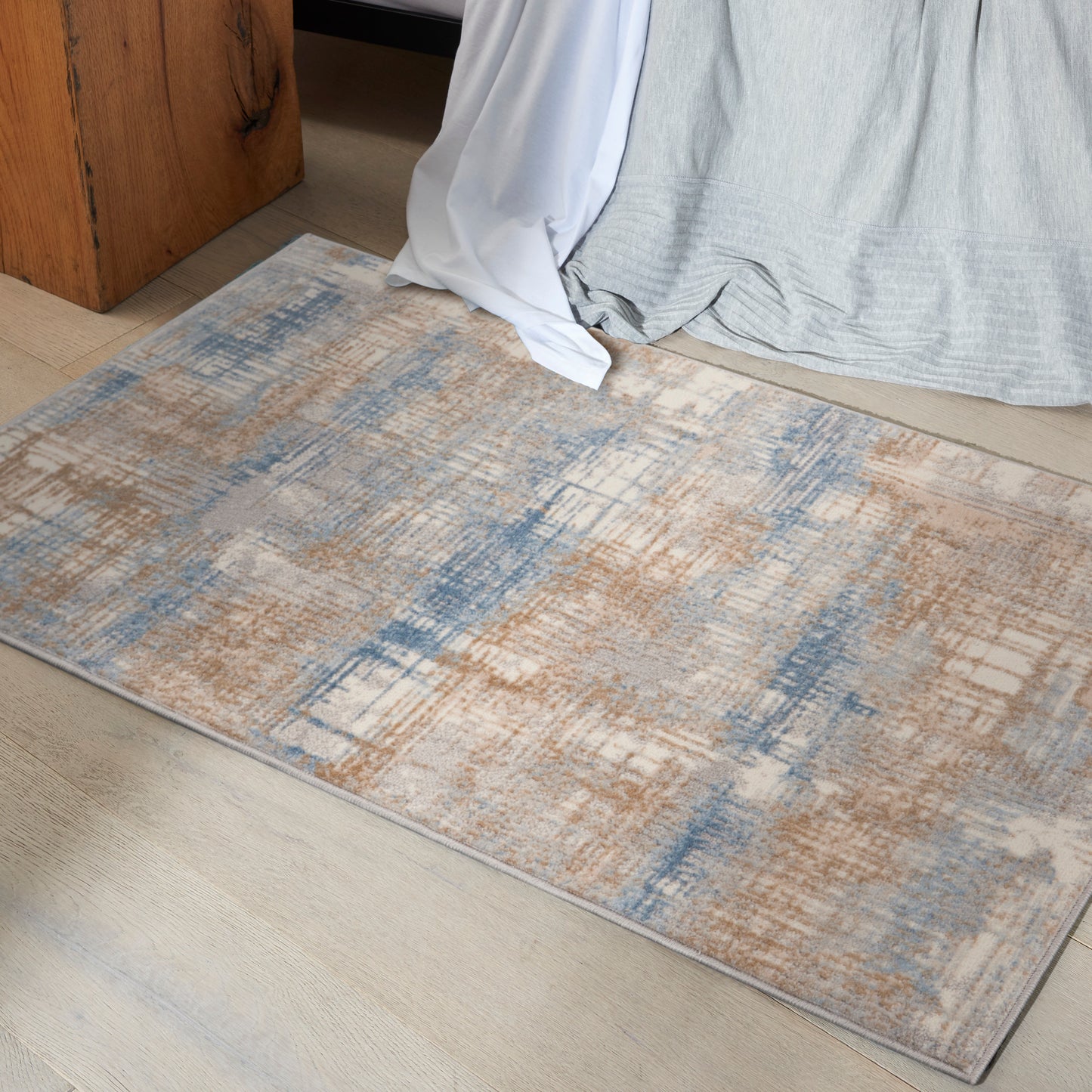 Calvin Klein Ck950 Rush CK951 Blue Beige  Contemporary Machinemade Rug