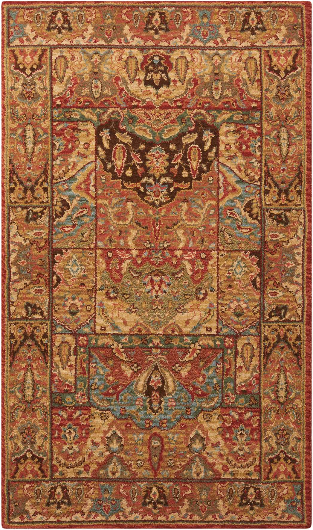 Nourison Home Living Treasures LI02 Multicolor Traditional Loom Rug