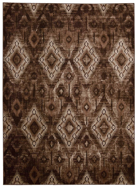 Nourison Home Karma KRM02 Chocolate Transitional Machinemade Rug