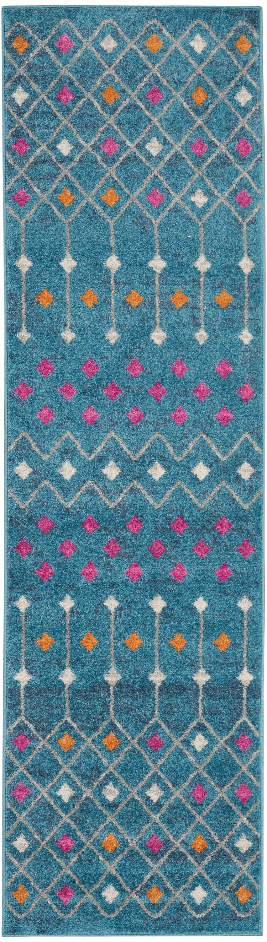 Nourison Home Passion PSN45 Blue Multicolor  Transitional Machinemade Rug