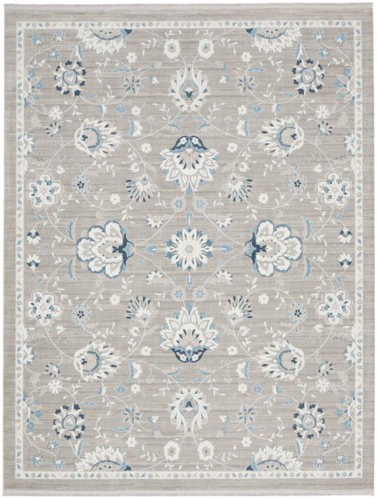 Nourison Home Lennox LEN01 Grey Ivory  Transitional Machinemade Rug