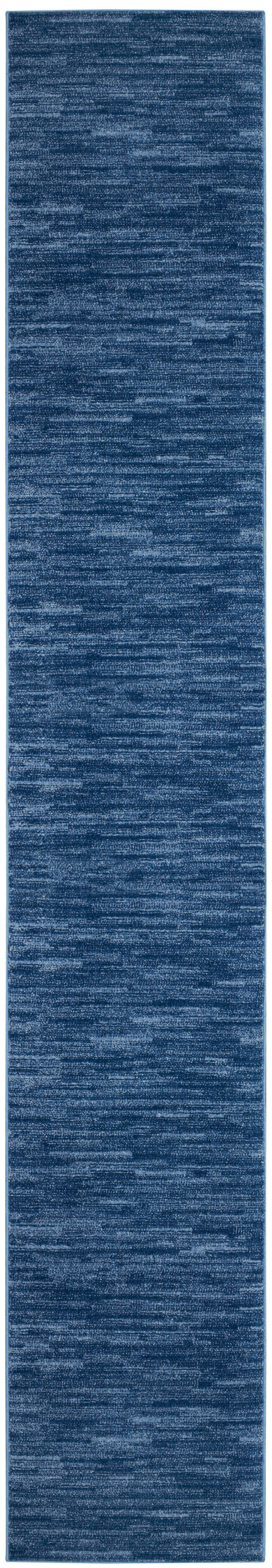 Nourison Home Nourison Essentials NRE01 Navy Blue  Contemporary Machinemade Rug