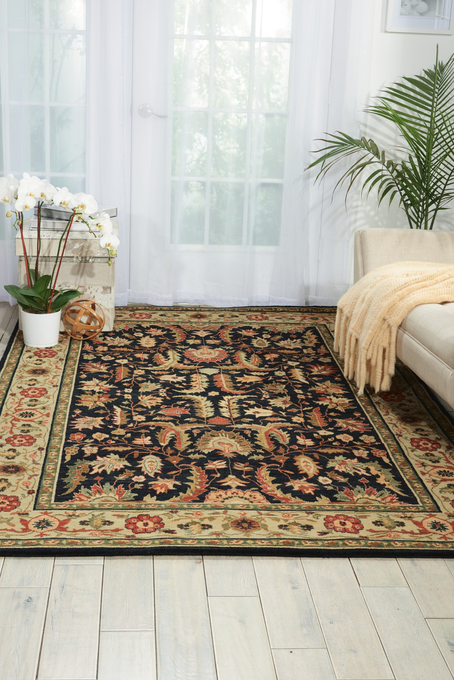 Nourison Home Living Treasures LI14 Midnight   Loom Rug