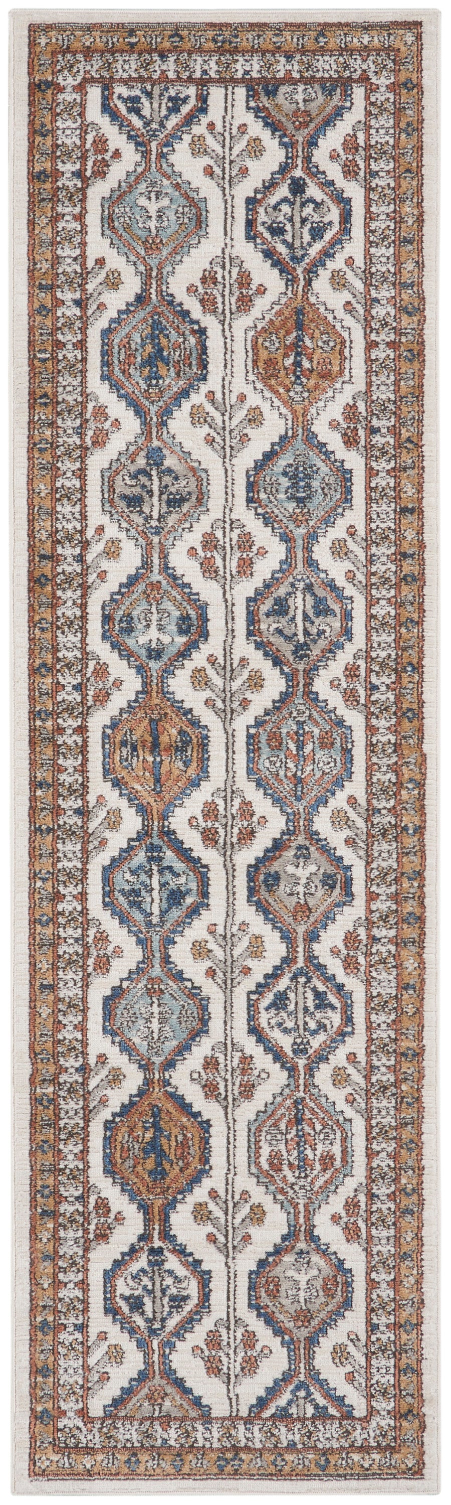 Nourison Home Quarry QUA15 Ivory Multi  Contemporary Machinemade Rug