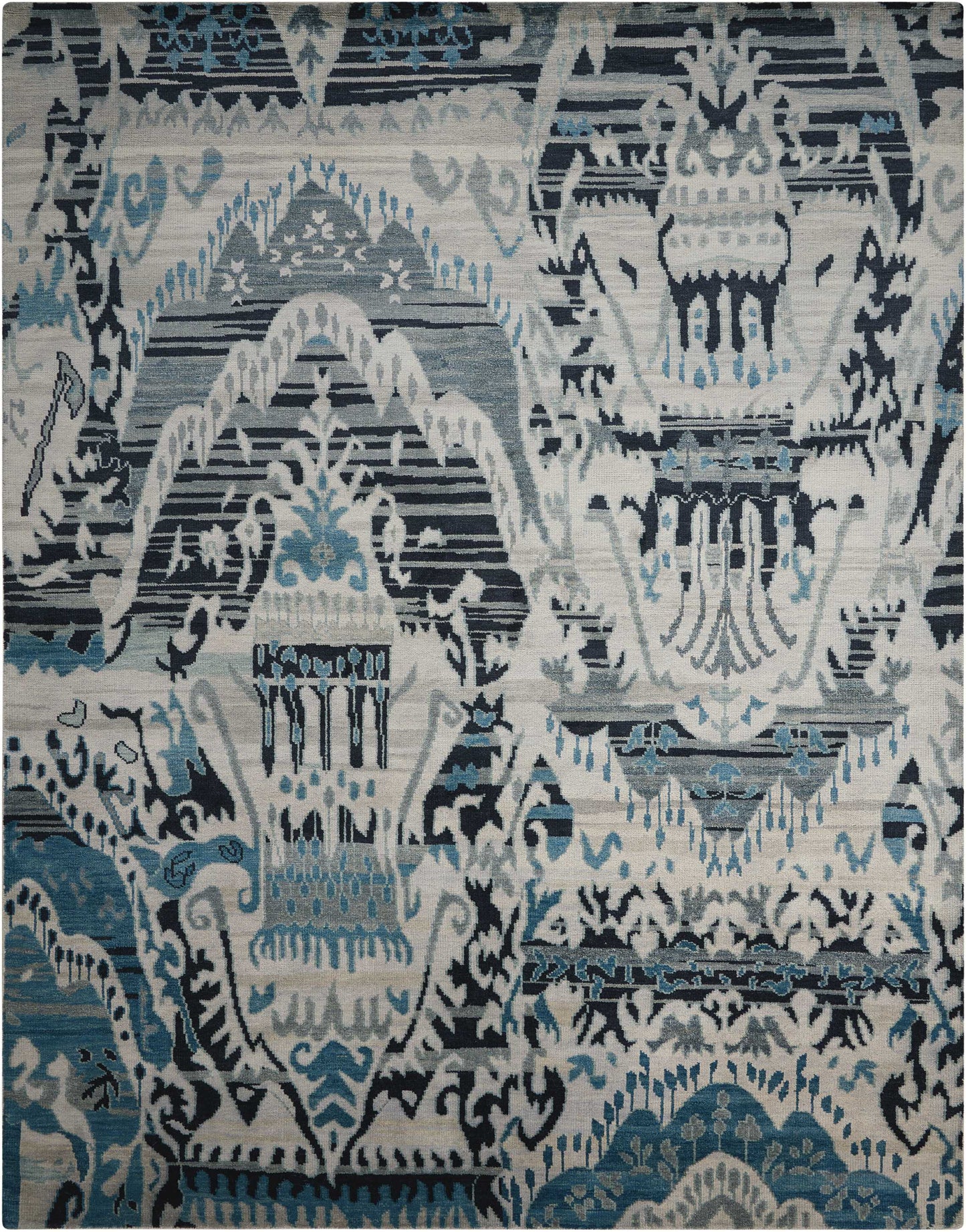 Nourison Home Dune DUN01 Indigo  Transitional Knotted Rug