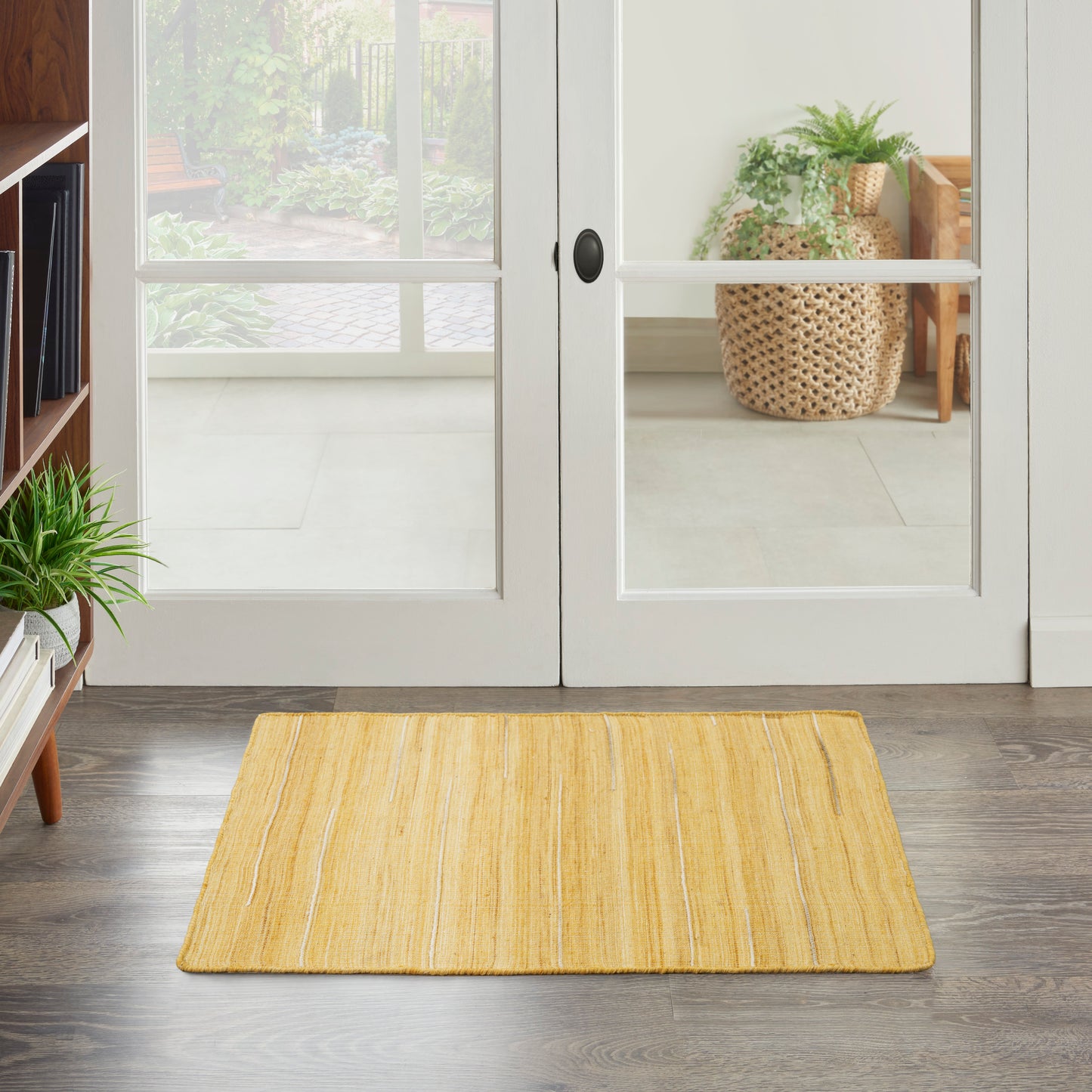 Nourison Home Interweave IWV01 Yellow  Contemporary Woven Rug