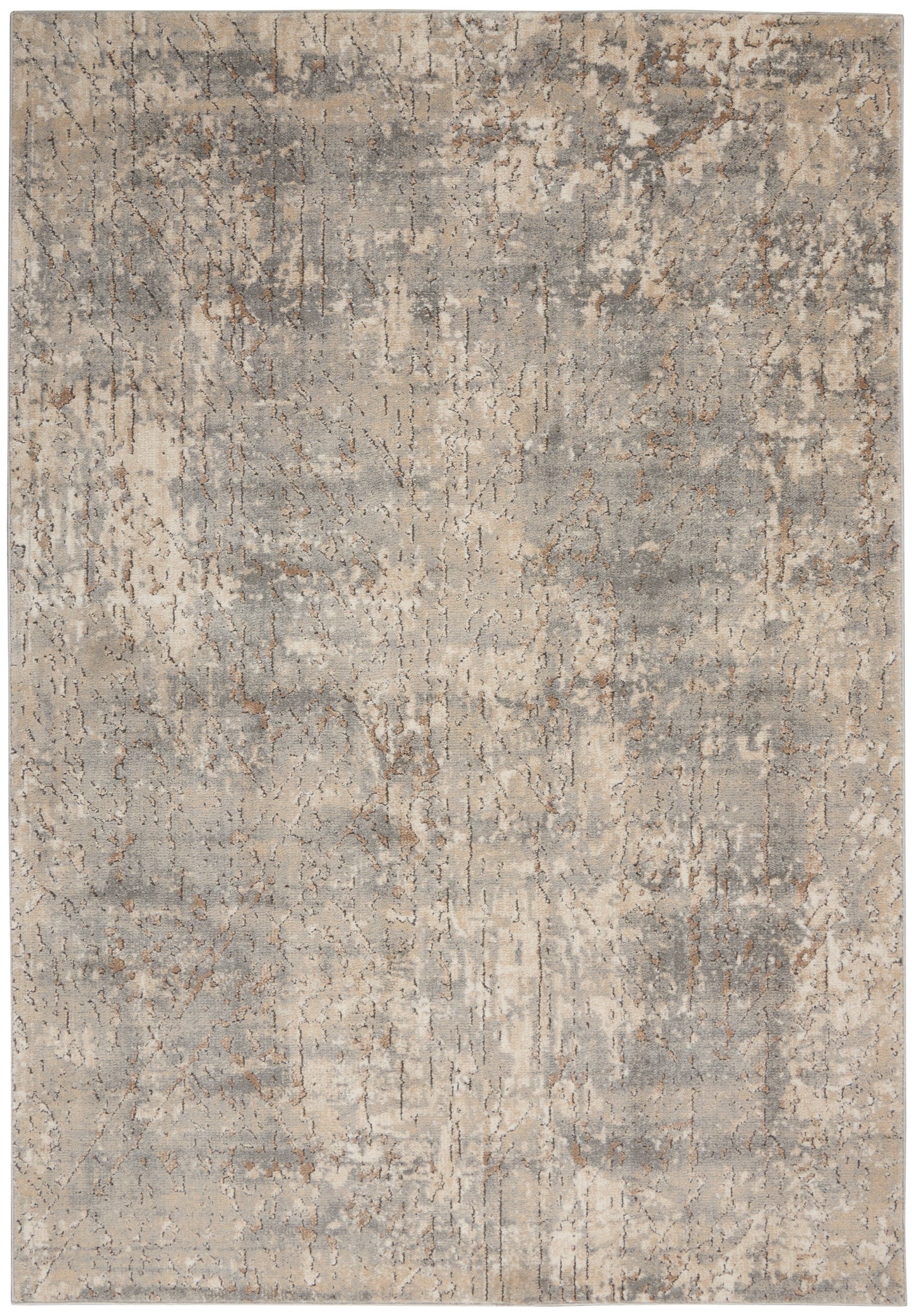 Nourison Home Quarry QUA03 Beige Grey  Contemporary Machinemade Rug