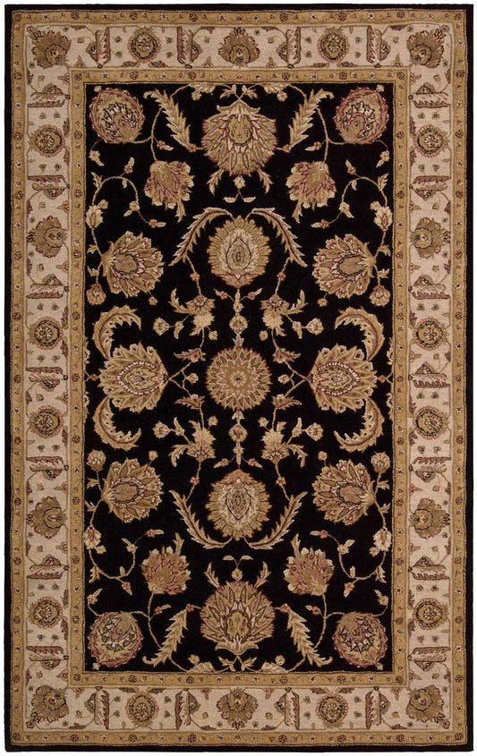 Nourison Home Heritage Hall HE19 Black  Traditional Tufted Rug