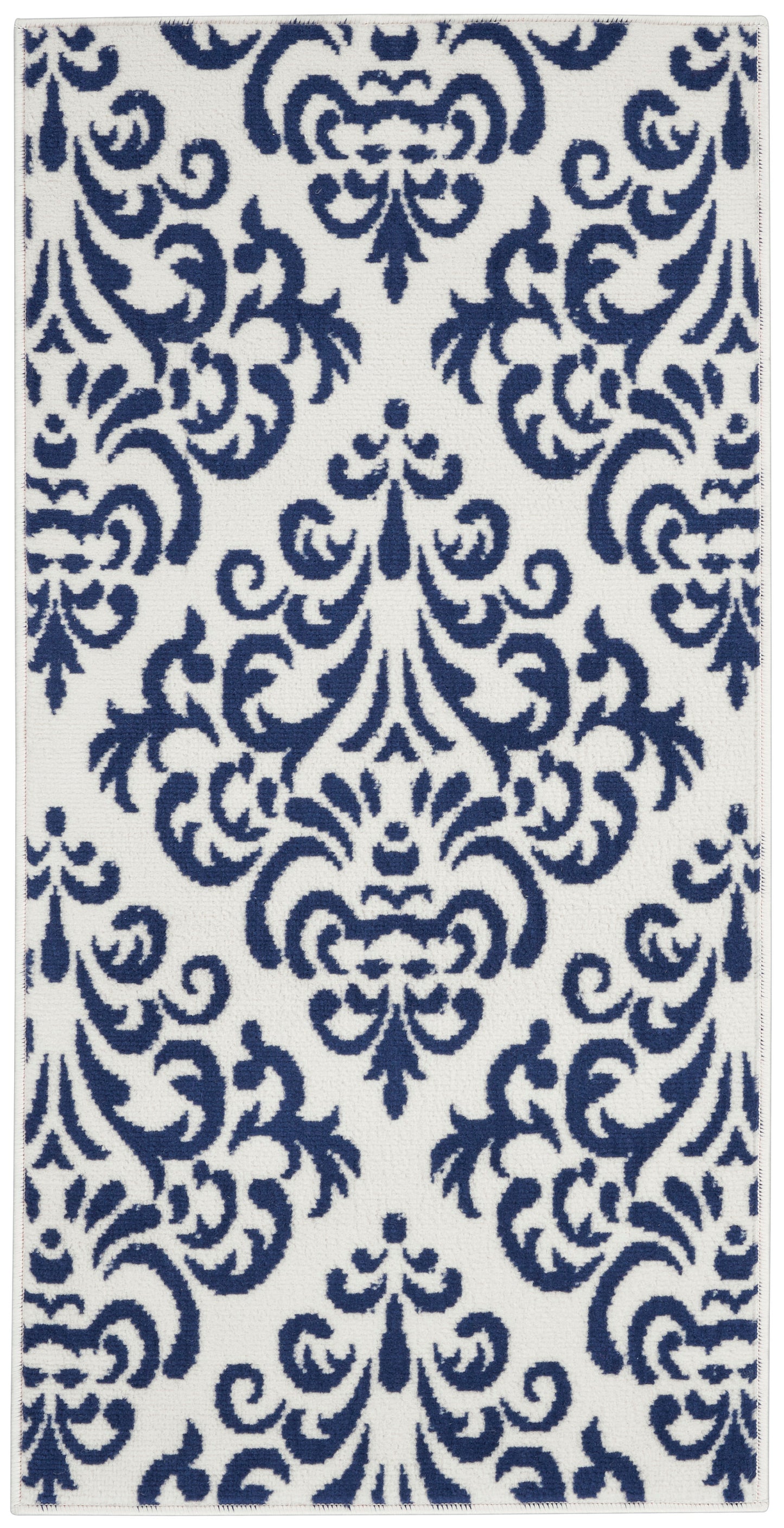 Nourison Home Grafix GRF06 White Blue Transitional Machinemade Rug