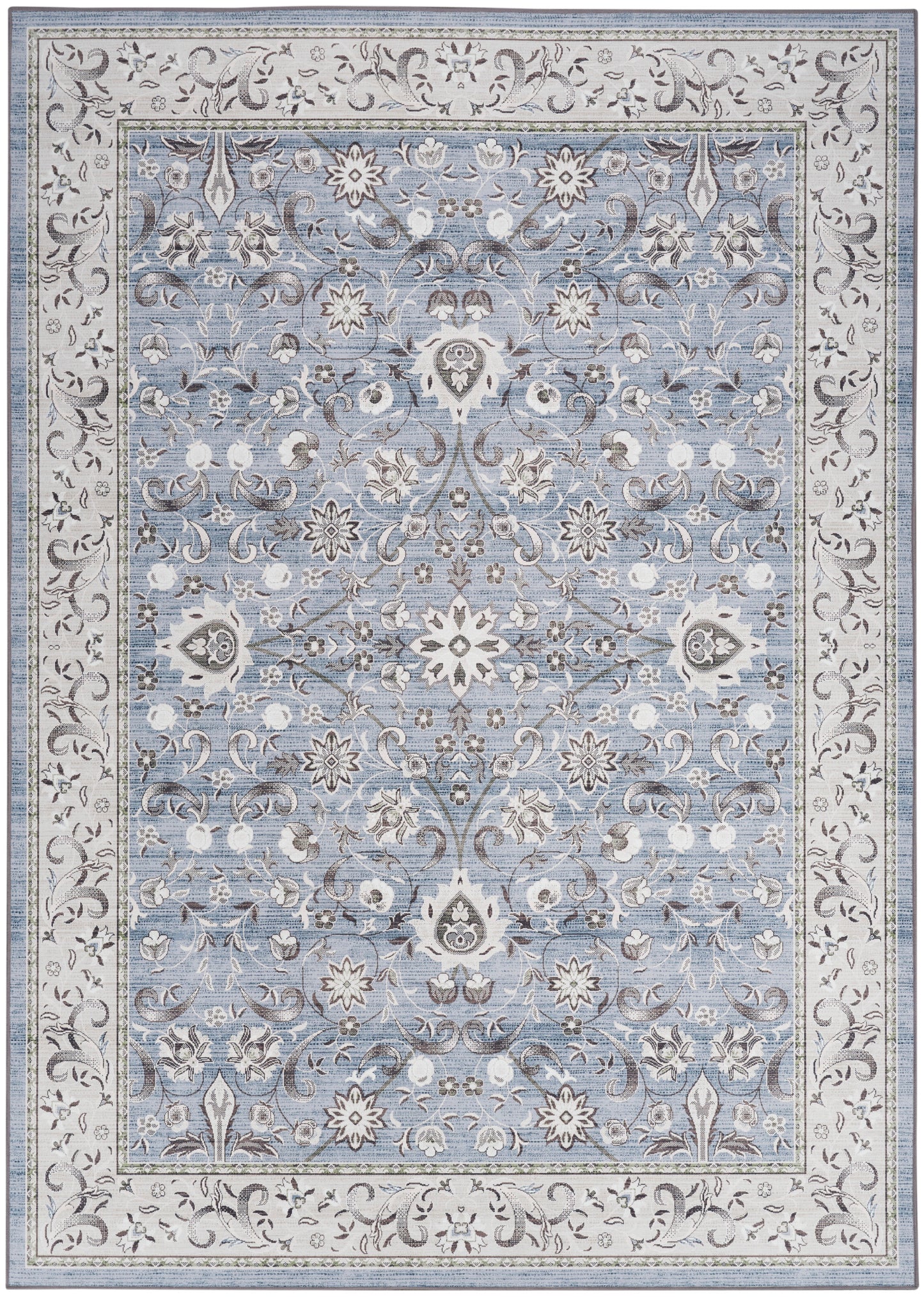 Nourison Home Vintage Home VNH05 Blue  Traditional Machinemade Rug