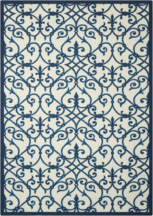 Nourison Home Home & Garden RS093 Blue Transitional Machinemade Rug