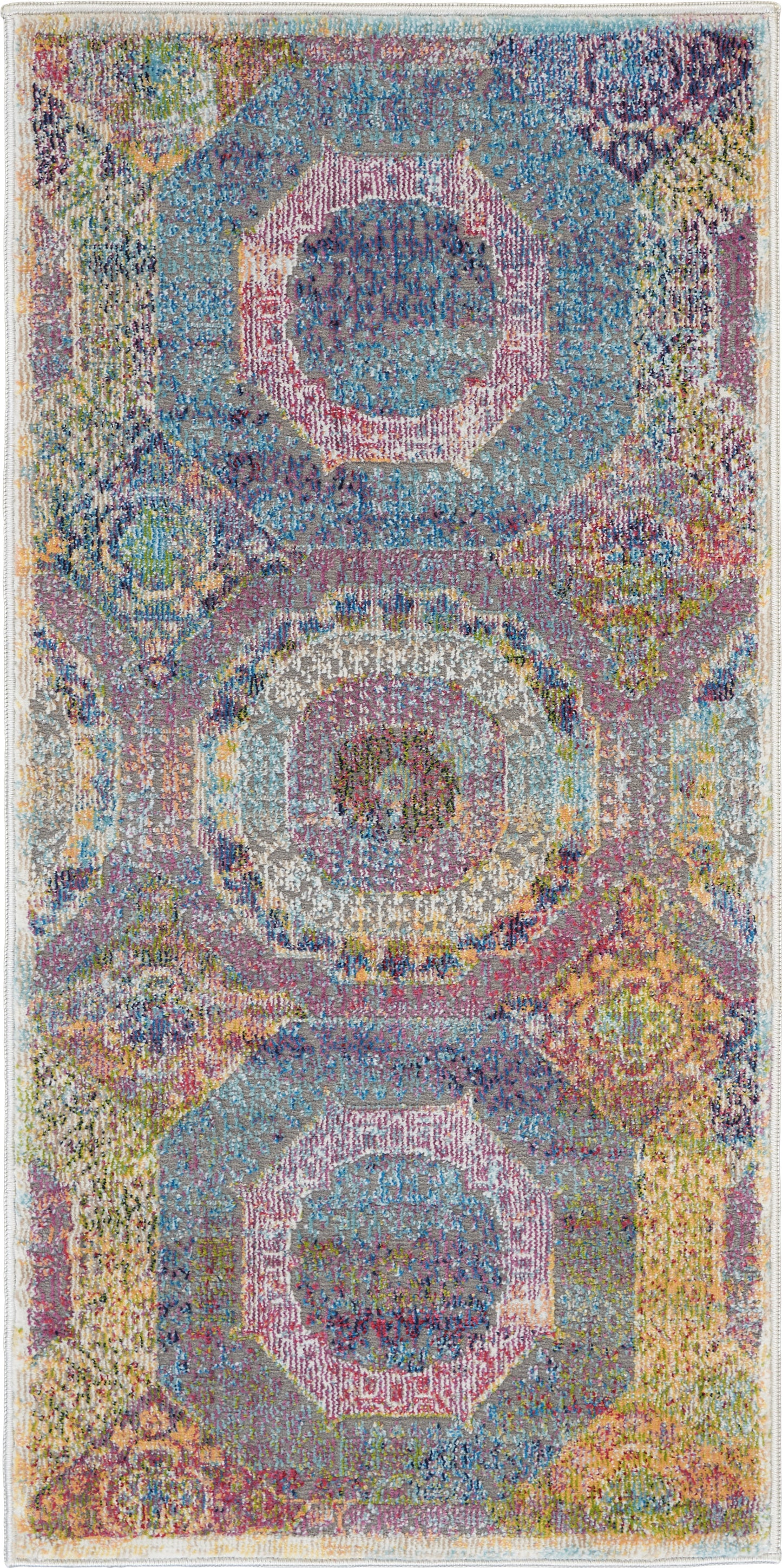 Nourison Home Ankara Global ANR05 Multicolor Transitional Machinemade Rug