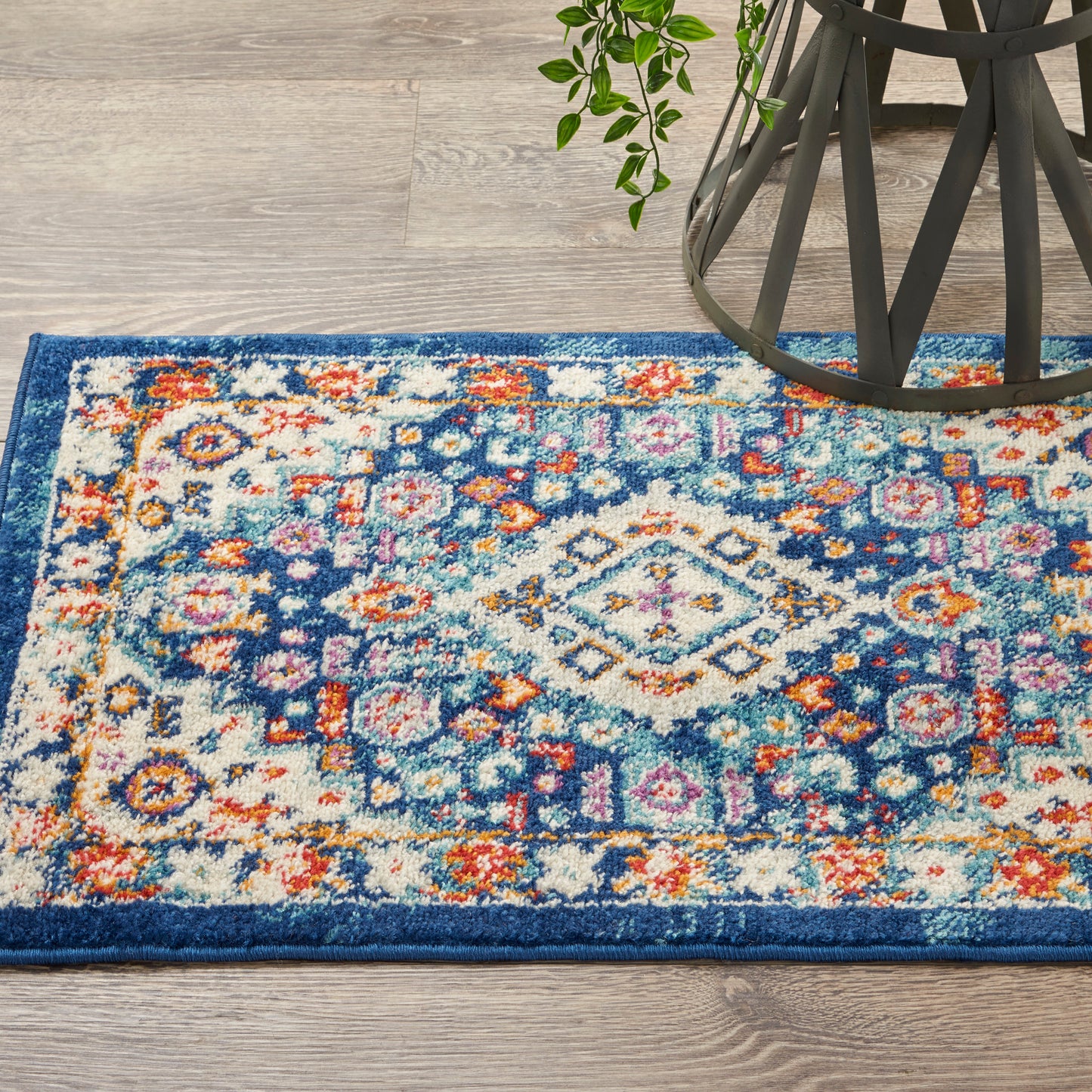 Nourison Home Passion PSN29 Blue Multicolor  Transitional Machinemade Rug