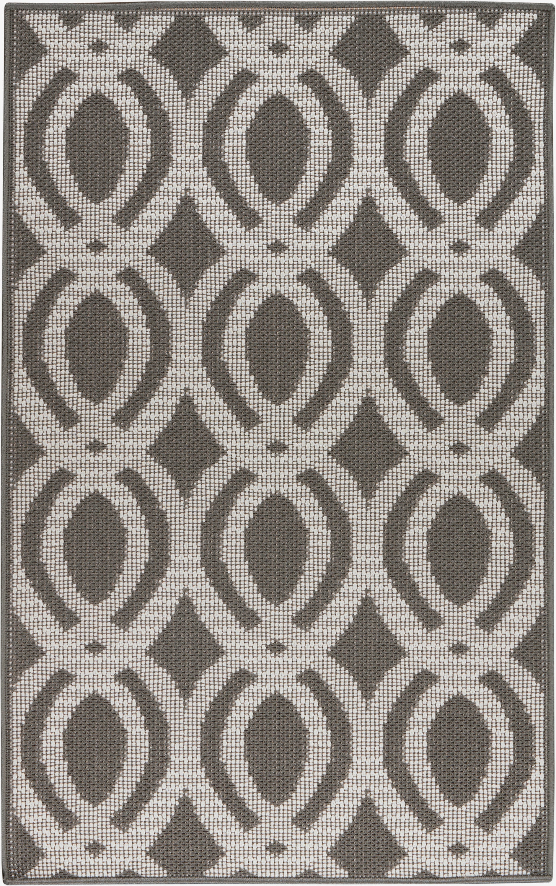 Nourison Home Aruba ARB05 Ivory Grey Contemporary Machinemade Rug