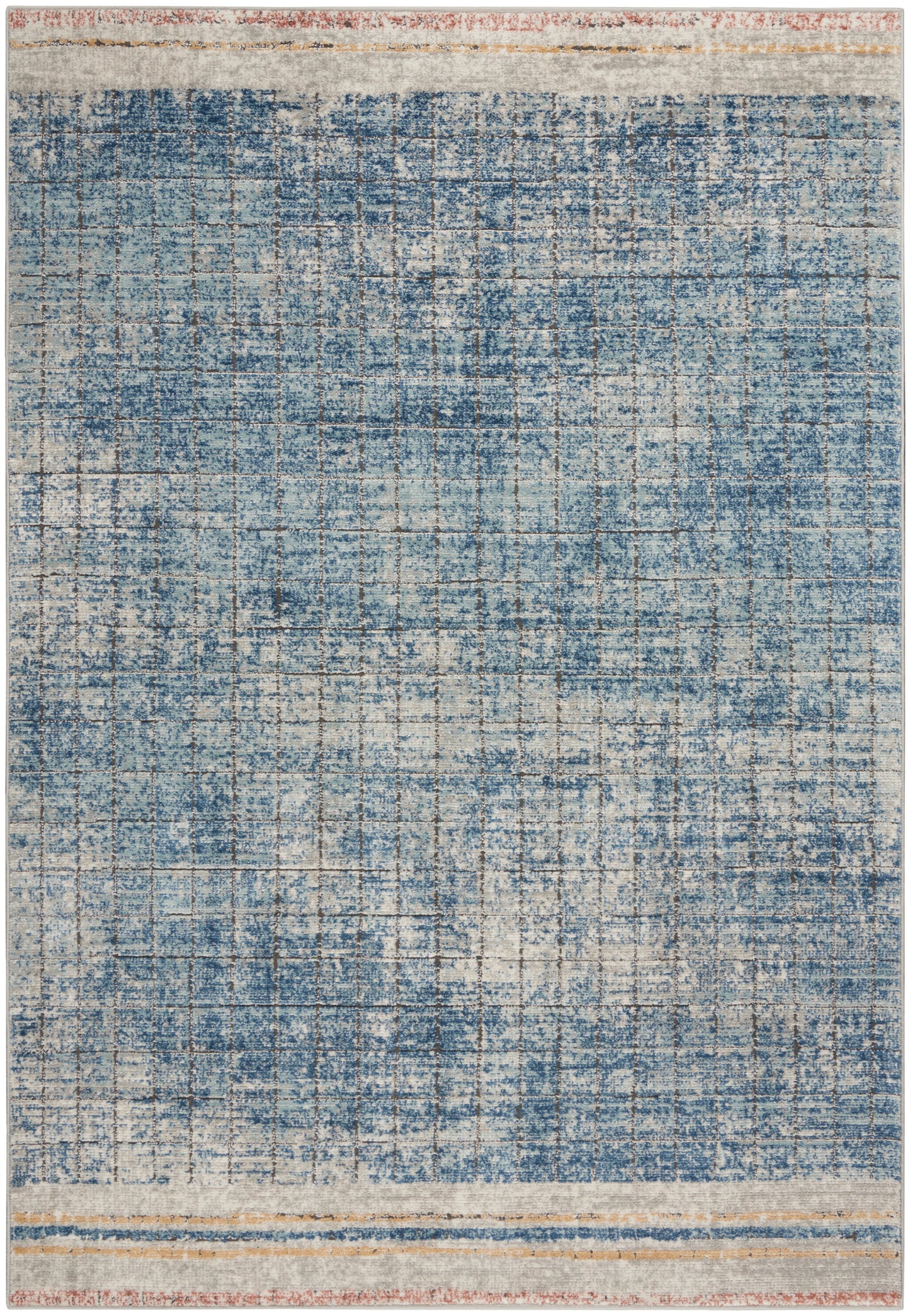 Nourison Home Quarry QUA13 Blue  Contemporary Machinemade Rug