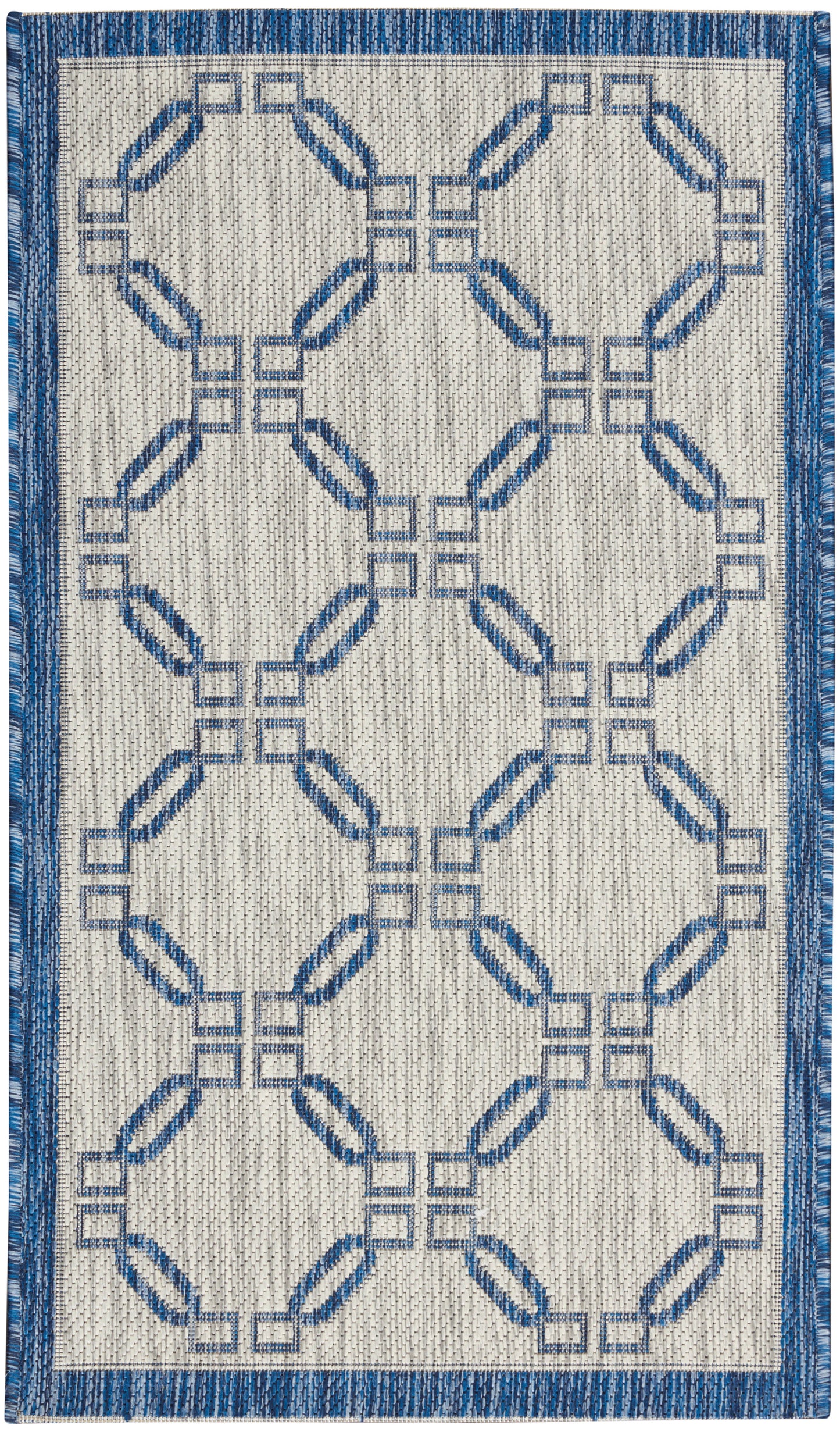 Nourison Home Country Side CTR02 Ivory Blue Transitional Machinemade Rug