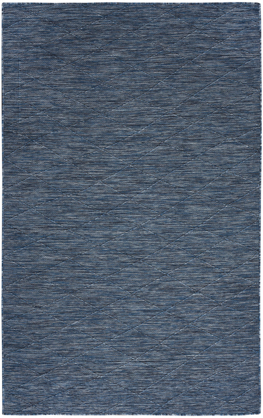 Nourison Home Washable Solutions WSL01 Navy Blue  Contemporary Machinemade Rug