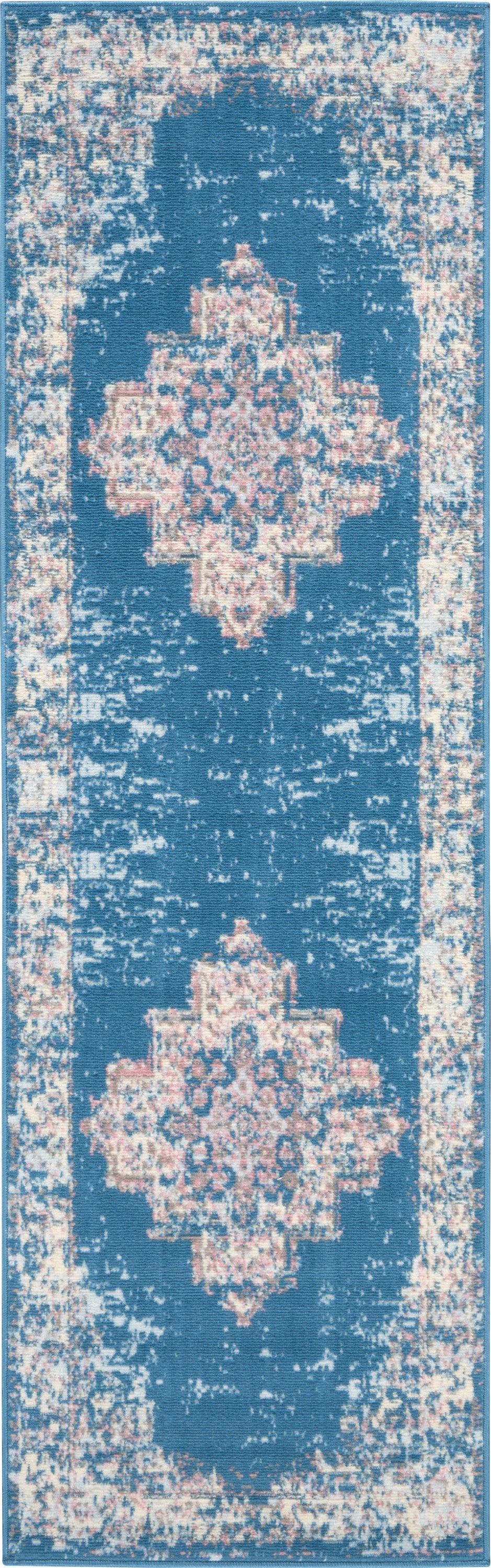 Nourison Home Grafix GRF14 Blue Transitional Machinemade Rug