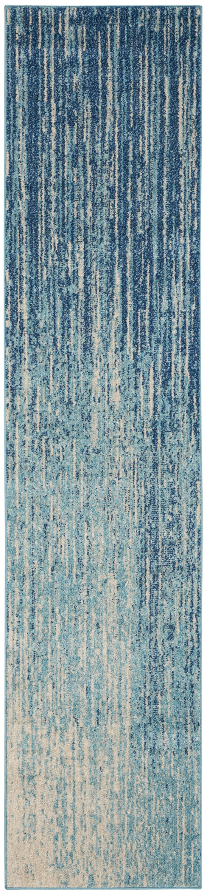 Nourison Home Passion PSN09 Navy Light Blue  Contemporary Machinemade Rug