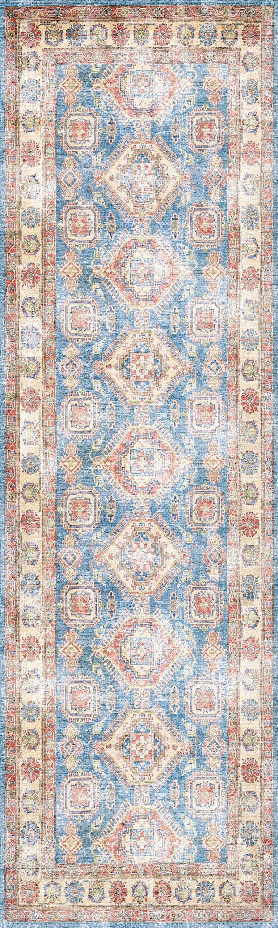 Nourison Home Fulton FUL08 Blue Ivory  Traditional Machinemade Rug