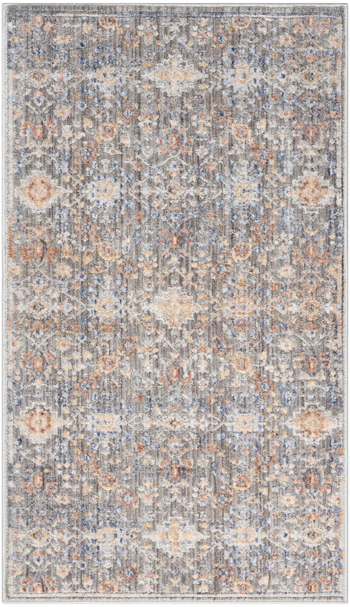 Nourison Home Elegant Heirlooms ELH02 Grey  Traditional Machinemade Rug