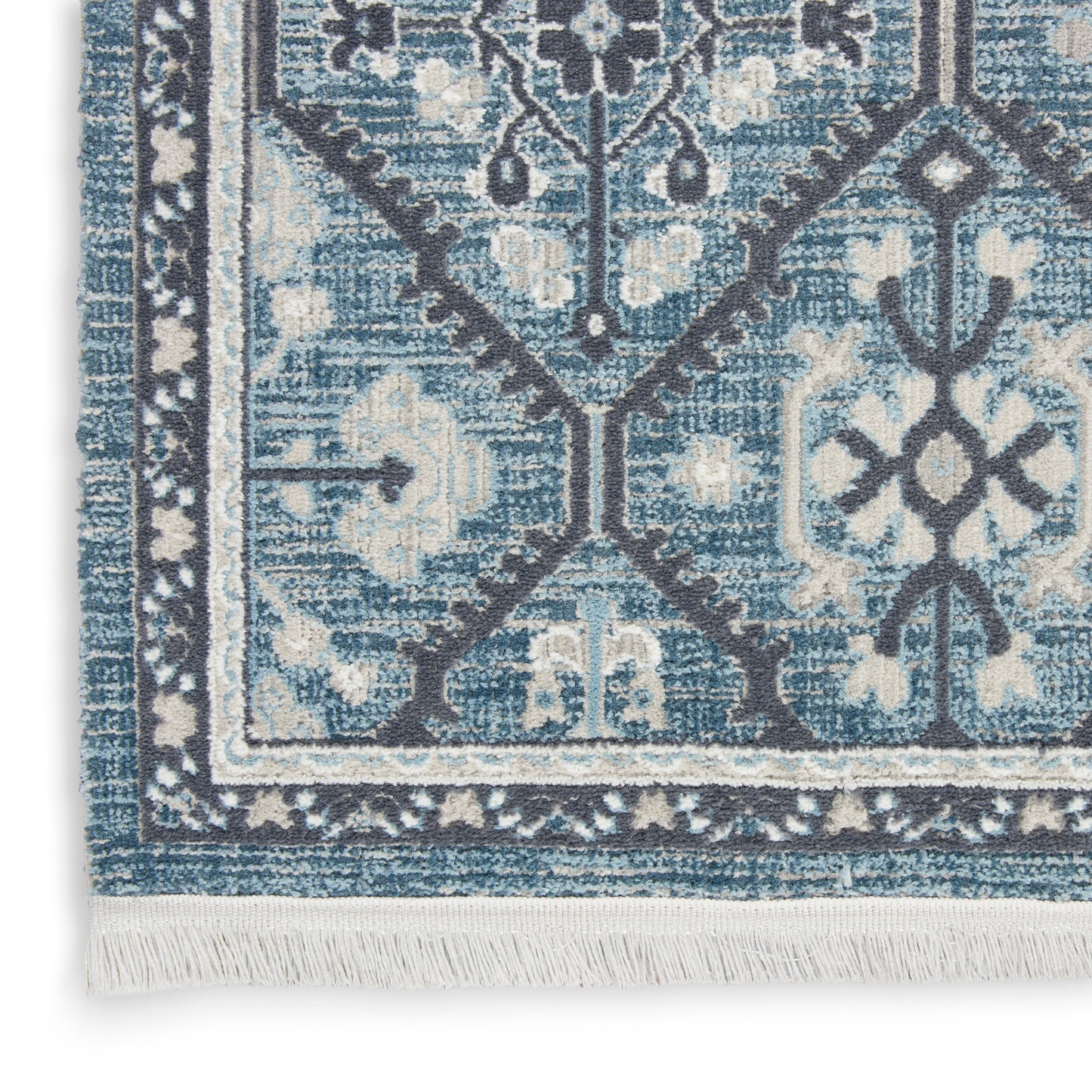 Nourison Home Lennox LEN02 Blue Grey  Transitional Machinemade Rug