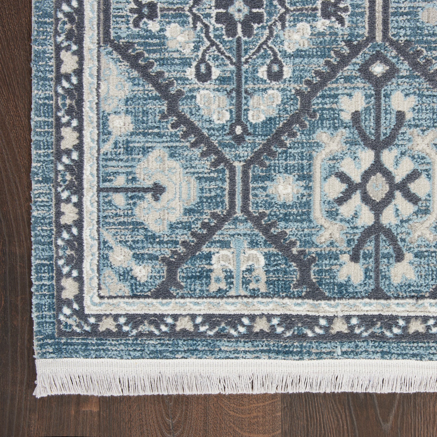 Nourison Home Lennox LEN02 Blue Grey  Transitional Machinemade Rug