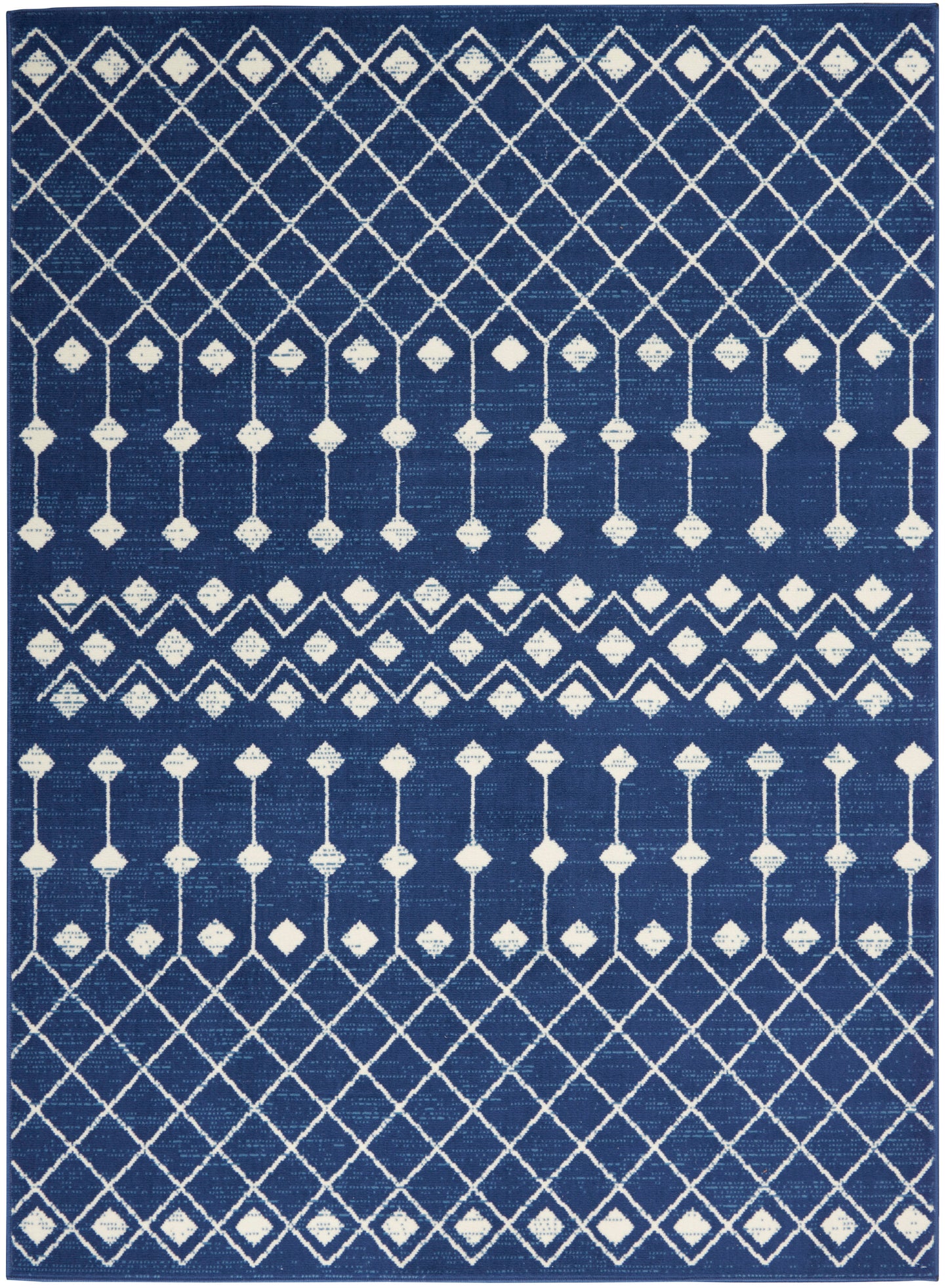 Nourison Home Grafix GRF37 Navy  Transitional Machinemade Rug