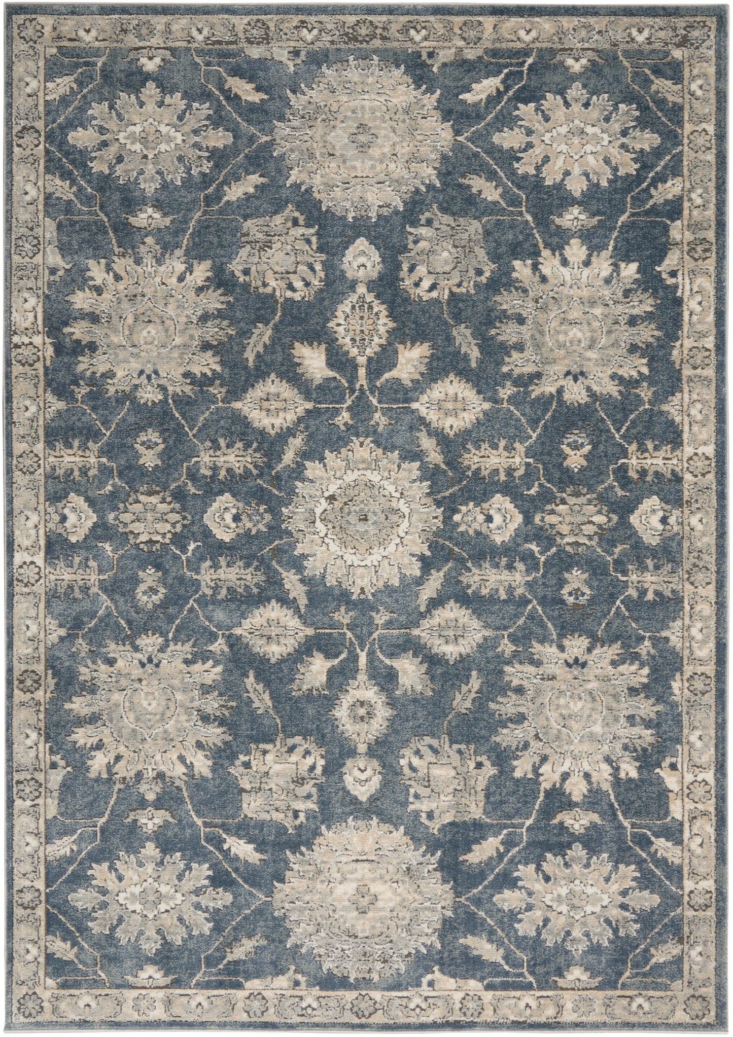 Nourison Home Quarry QUA06 Blue Beige  Traditional Machinemade Rug