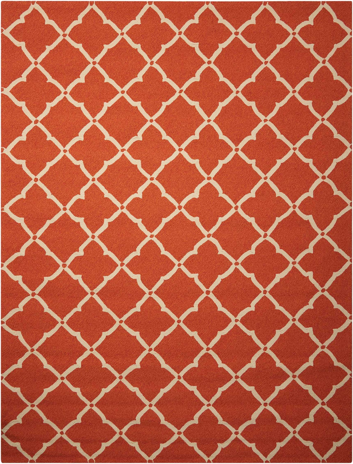 Nourison Home Portico POR01 Orange Contemporary Tufted Rug